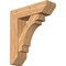 Ekena Millwork Merced Slat Smooth Bracket w/ Offset Brace, Western Red Cedar, 7 1/2"W x 26"D x 30"H BKT0806X26X30MRC06SWR - alternate 1